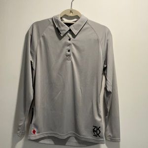 NEW XL Grey Long-Sleeved Zhik Race Collared Shirt
